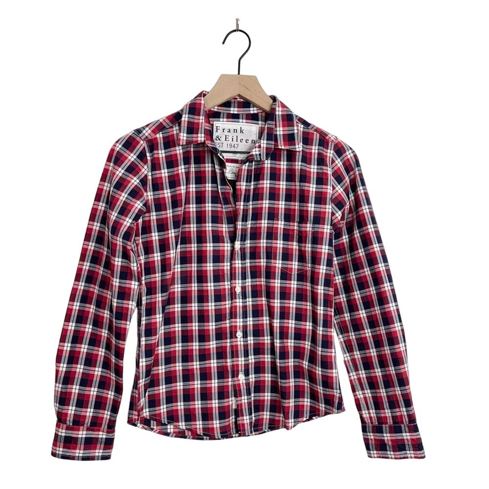 Frank & Eileen Red and Blue Plaid Button Down Shirt